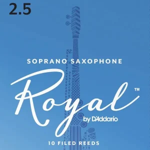 Promotion ROYAL BY D‘ADDARIO ANCHES SAXOPHONE SOPRANO 2.5 - Boite de 10