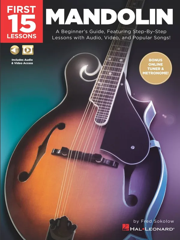 Soldes Hal Leonard First 15 Lessons Mandolin - Sokolow - Book/Media Online