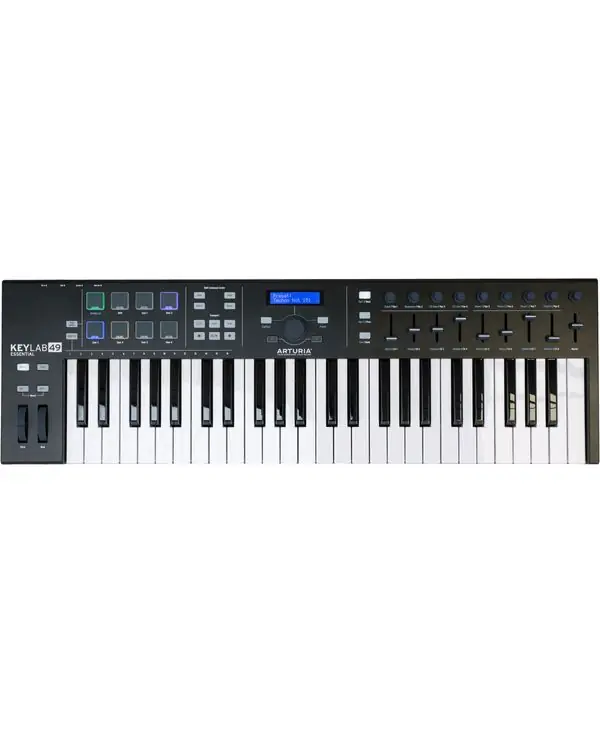 ARTURIA ESSENTIAL3-49BK CLAVIER MAITRE USB/MIDI 49 TOUCHES NOIR Prix Cassé