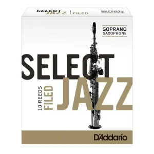 D‘ADDARIO SELECT JAZZ "FILED" ANCHES SAXOPHONE SOPRANO 2 MEDIUM Petit Prix