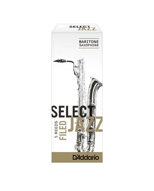 Pas Cher D‘ADDARIO SELECT JAZZ "FILED" ANCHES SAXOPHONE BARYTON 2 HARD