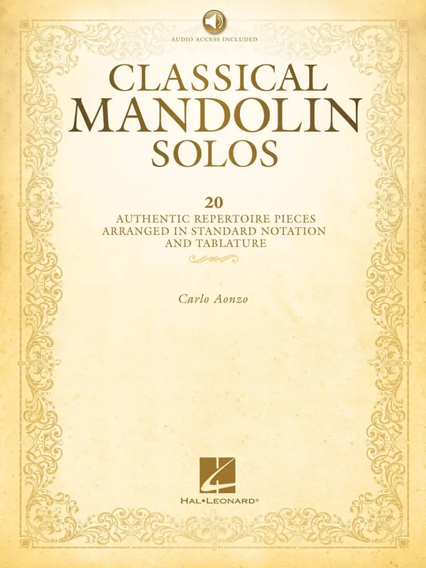 Hal Leonard Classical Mandolin Solos - Aonzo - Book/Audio Online Must-Have