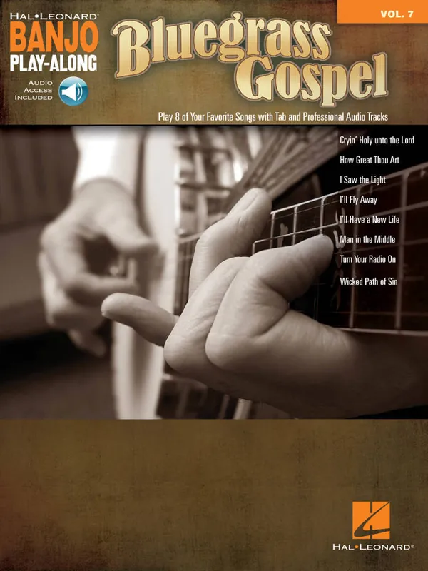 Meilleur Prix Hal Leonard Bluegrass Gospel Banjo Play-Along Volume 7 - Banjo TAB - Book/Audio Online