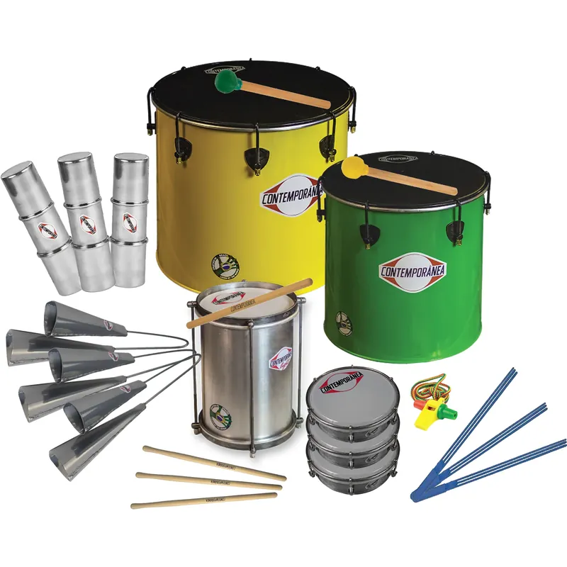 Haute Qualité Pack Percussions Contemporanea Nesting Samba - 13 Pieces