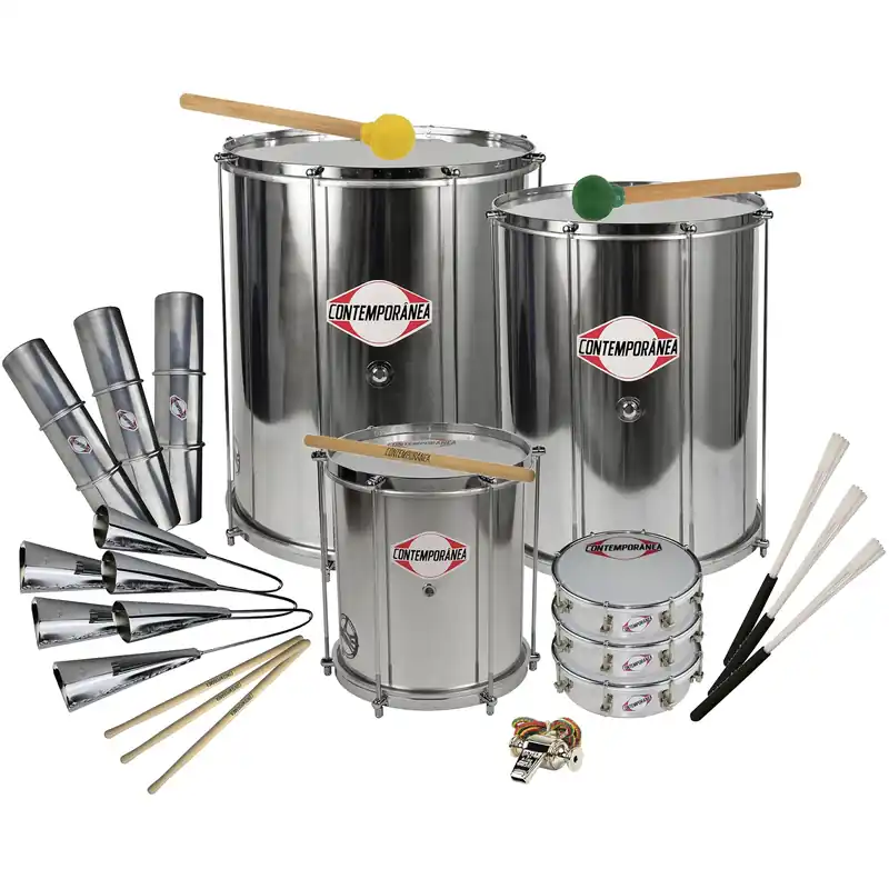 Pack Percussions Contemporanea Pro Samba - 13 Pieces Satisfait Ou Remboursé