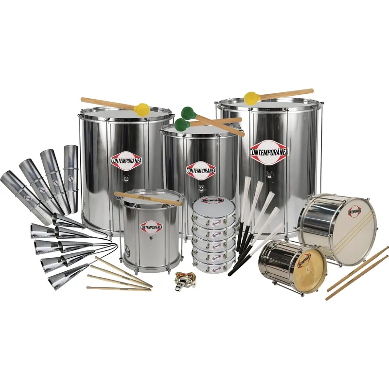 Haute Qualité Pack Percussions Contemporanea Pro Samba - 21 Pieces