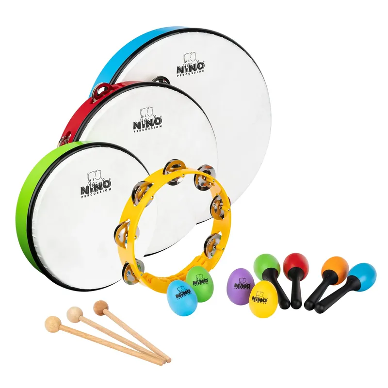 Meilleur Choix Pack Percussions Nino Kids Mixed Rhythm - 12Pcs