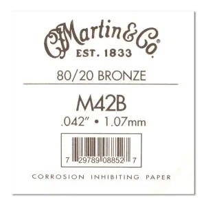 Meilleur Prix MARTIN 042 CORDE FOLK BRONZE 80/20 .042"