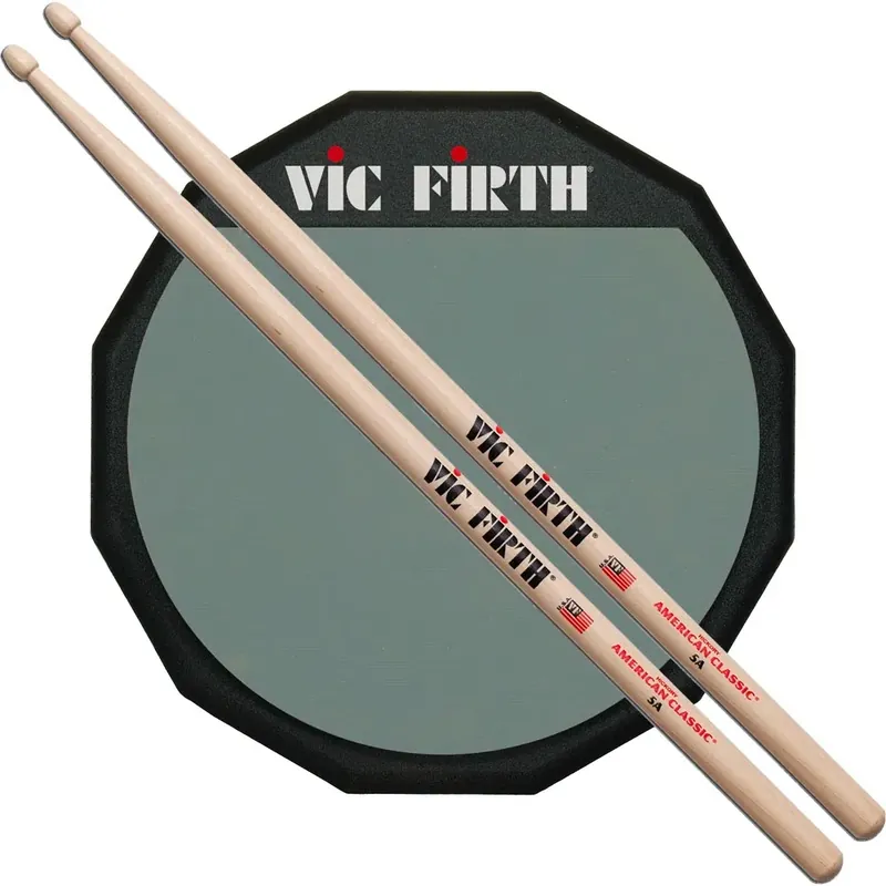 Pack Practice Pad Vic Firth 12" + Vic Firth 5A Meilleur Prix