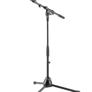 Achat Immédiat K&M 259 SUPPORT MICRO NOIR AVEC PERCHE TAILLE BASSE