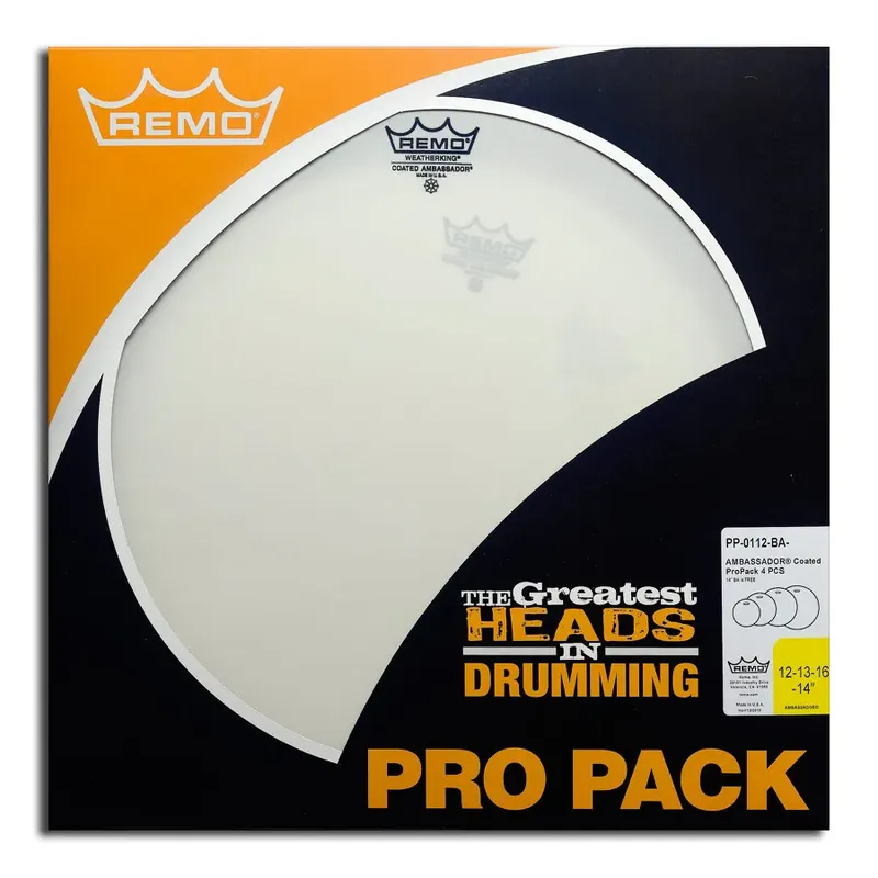 REMO Pack Ambassador 12"/13"/16"Coated + Ambassador 14" Coated Promotion