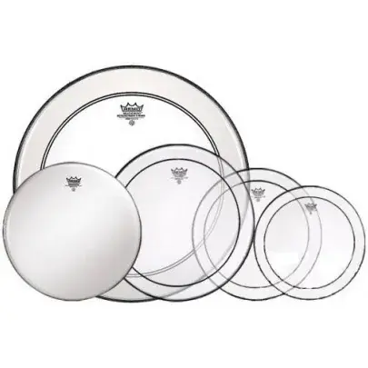Must-Have REMO Pack Pinstripe 12"/13"/16"/Pw3 22" Clear + Ambassador 14" Coated