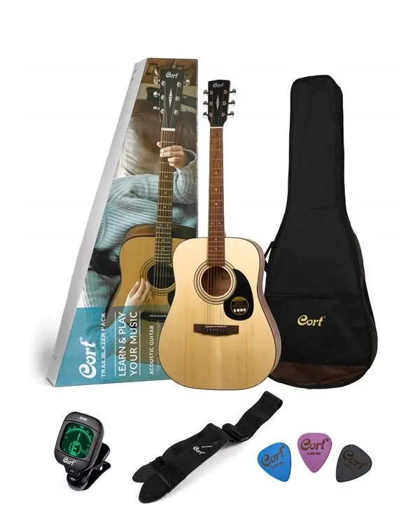 Marque CORT EARTH PACK GUITARE FOLK EARTH OPEN PORE + ACCESSOIRES
