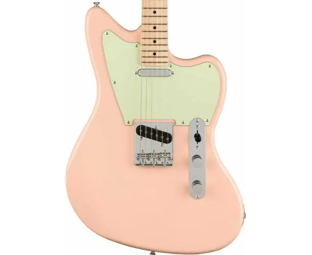 PARANORMAL OFFSET TELECASTER MAPLE FINGERBOARD MINT PICKGUARD SHELL PINK Vente Directe