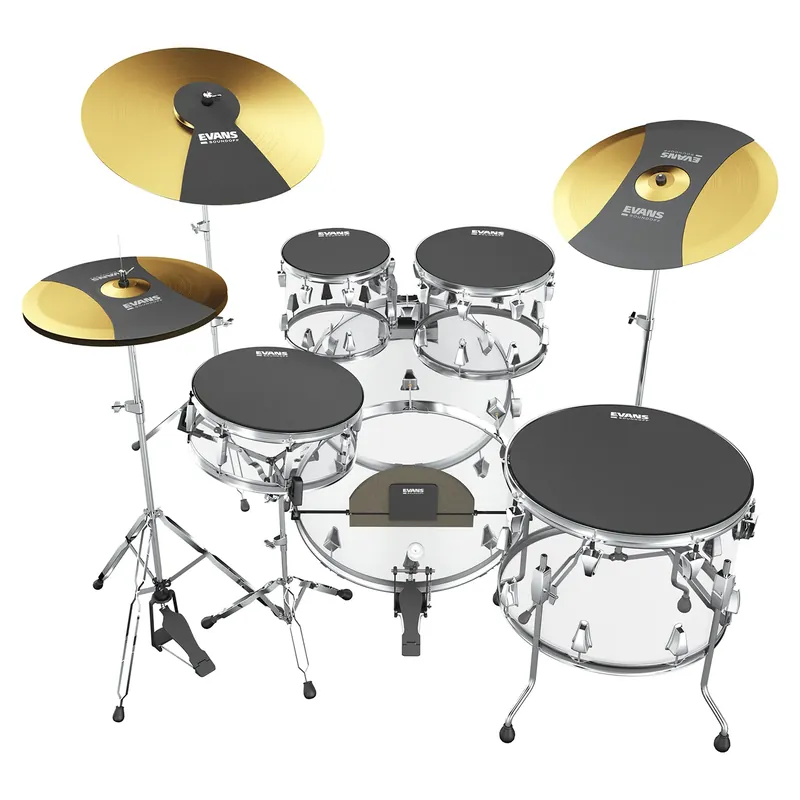 Certifié Pack Sourdines Evans Soundoff Complet Fusion