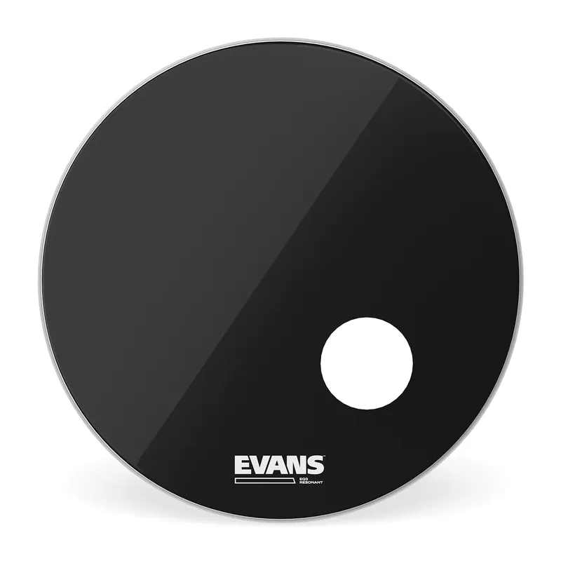 Certifié EVANS EQ3 24" Resonant Bass Black + Event