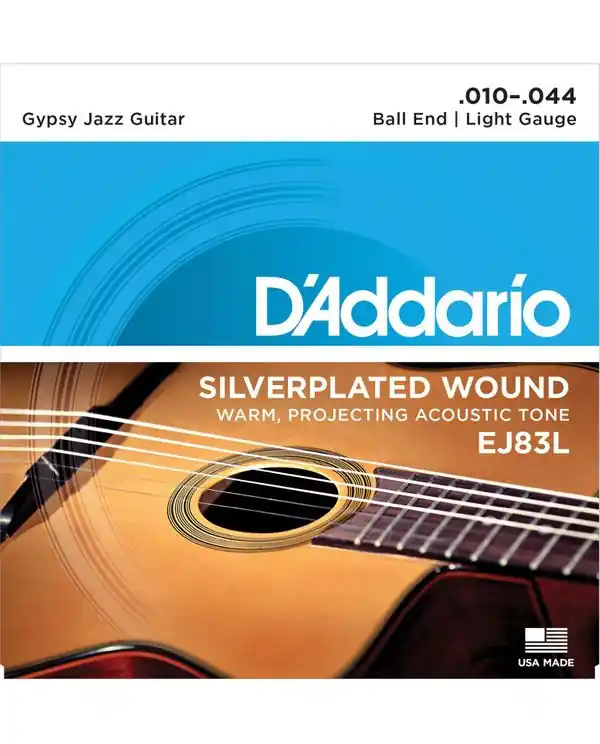 Commande En Gros D‘ADDARIO EJ83L JEU DE CORDE GUITARE JAZZ MANOUCHE LIGHT BOULE