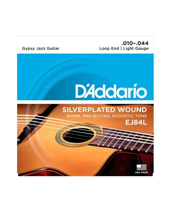 Nouvel Arrivage D‘ADDARIO EJ84L JEU DE CORDE GUITARE JAZZ MANOUCHE LIGHT BOUCLE