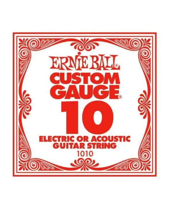 ERNIE BALL 1010 CORDE GUITARE ELEC ACIER PLEIN 010 Meilleure Vente