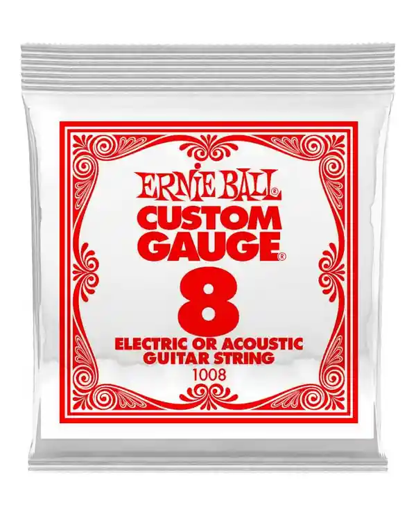 Vente Directe ERNIE BALL 1008 CORDE GUITARE ELEC ACIER PLEIN 008