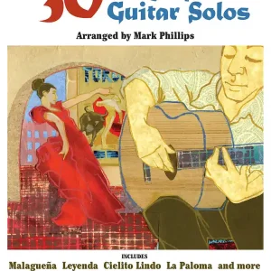 Cherry Lane 30 Easy Spanish Guitar Solos - Phillips - Guitar TAB - Book/Audio Online Offre Du Jour