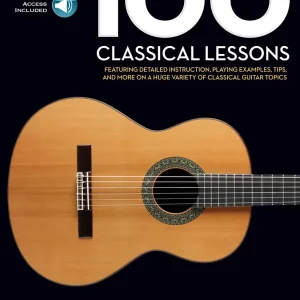 Hal Leonard 100 Classical Lessons - Classical Guitar TAB - Book/Audio Online Quantité Limitée