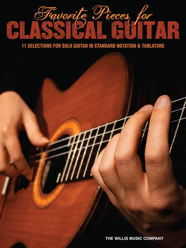 Willis Music Company Favorite Pieces for Classical Guitar - Classical Guitar TAB - Book Livraison Express