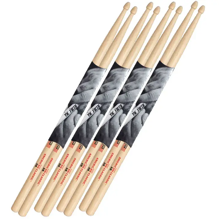 VIC FIRTH Baguettes 5B Pack 4 Paires Prix Promo