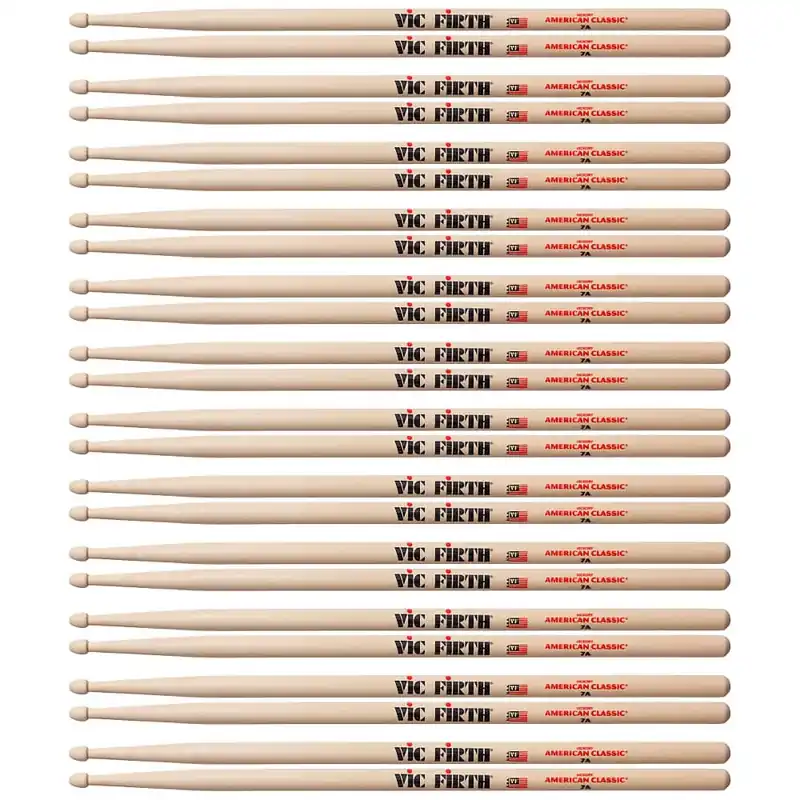 VIC FIRTH Baguettes 7A Pack 12 Paires Prix Bas