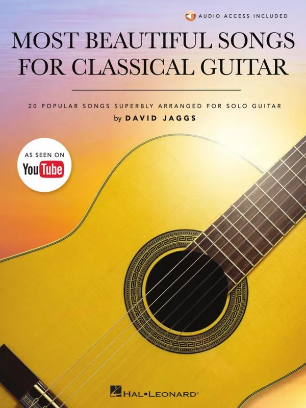 Hal Leonard Most Beautiful Songs for Classical Guitar - Jaggs - Guitar - Book/Audio Online Offre Exclusive
