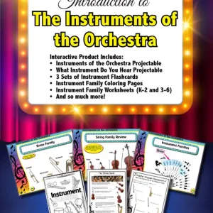 Quantité Limitée Themes & Variations Introduction to the Instruments of the Orchestra - Gagne - Classroom - Book/Media Online