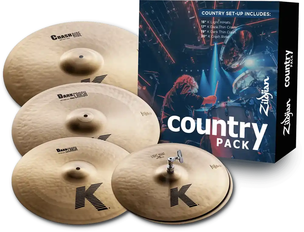 Populaire ZILDJIAN K Country Pack 4pcs