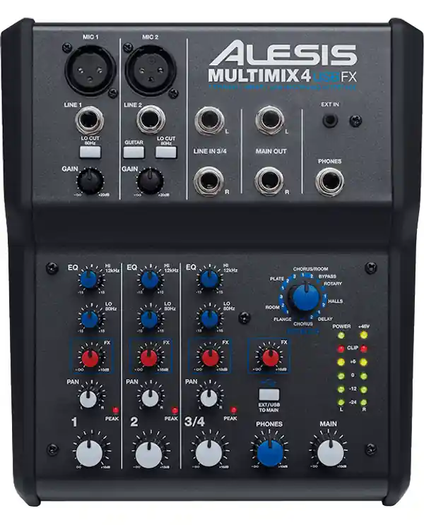 ALESIS MM4USBFX TABLE DE MIXAGE STUDIO 4 VOIES/6 ENTREES avec effets Acheter Direct