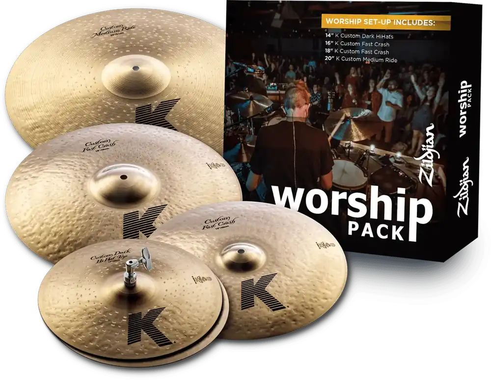 ZILDJIAN K Custom Worship Pack 4pcs Solde