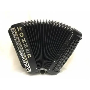Remise HOHNER FUN PRO 120 BASSES ACCORDEONS CHROMATIQUE BOUTON NOIR MAT