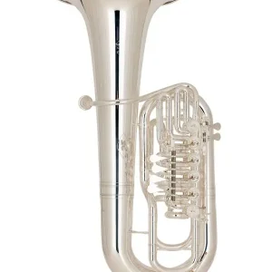 Promotion MIRAPHONE 481C "ELEKTRA" TUBA FA 6 PALETTES MESSING ARGENTEE +Housse