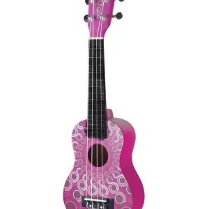 Top Vente VGS MANOA WAIMEA W-SO-MP UKULELE SOPRANO "MANDALA" ROSE + housse
