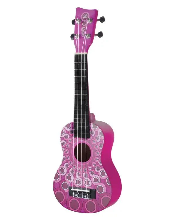 Top Vente VGS MANOA WAIMEA W-SO-MP UKULELE SOPRANO "MANDALA" ROSE + housse