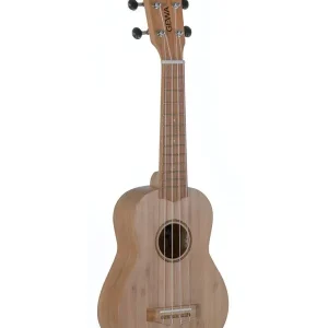VGS MANOA KALEO K-SO-BB UKULELE SOPRANO BAMBOU NATUREL + housse Soldes