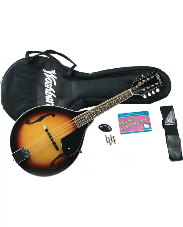 Prix Promo WASHBURN M1K PACK MANDOLINE STYLE "A" SUNBURST + ACCESSOIRES