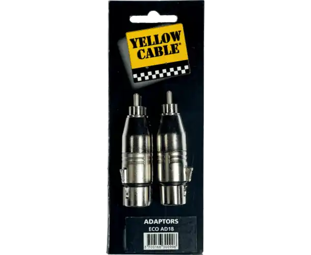 ADAPTATEUR RCA MALE XLR FEM.- LOT DE 2 Quantité Limitée