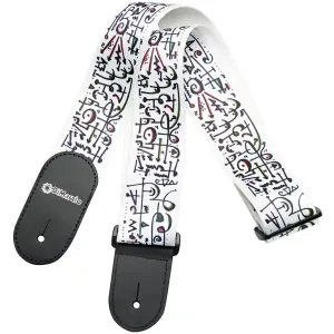 Vente Flash DIMARZIO DD3142 "STEVE VAI SIGNATURE" SANGLE NYLON - WHITE ART