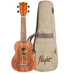 FLIGHT NUS350-DC UKULELE SOPRANO SAPELLI "DREAMCATCHER" + Housse Certifié