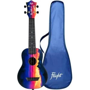 Petit Prix FLIGHT TUS-EE ELISE ECKLUND UKULELE SOPRANO EN ABS "SUNSET" + Housse