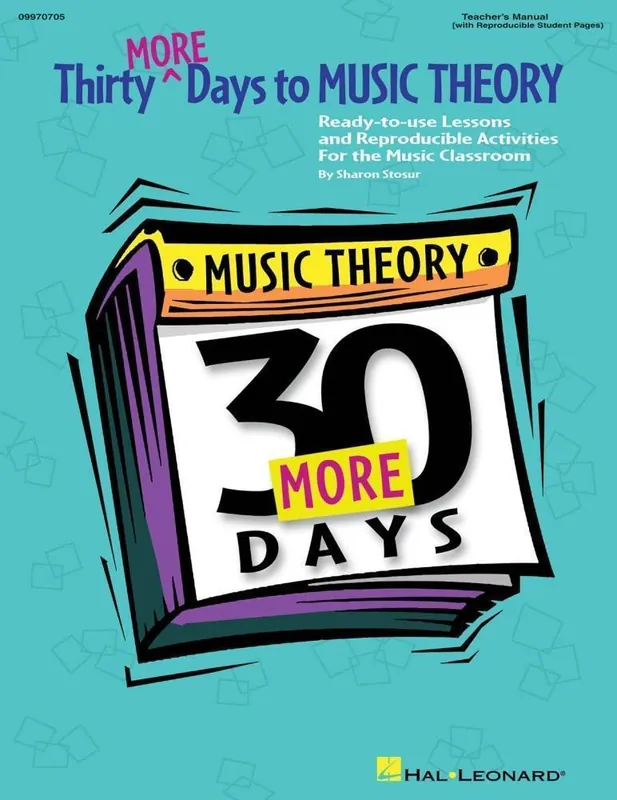 Prix Cassé Hal Leonard Thirty More Days To Music Theory (Classroom Resource) - Stosur - Teacher Edition