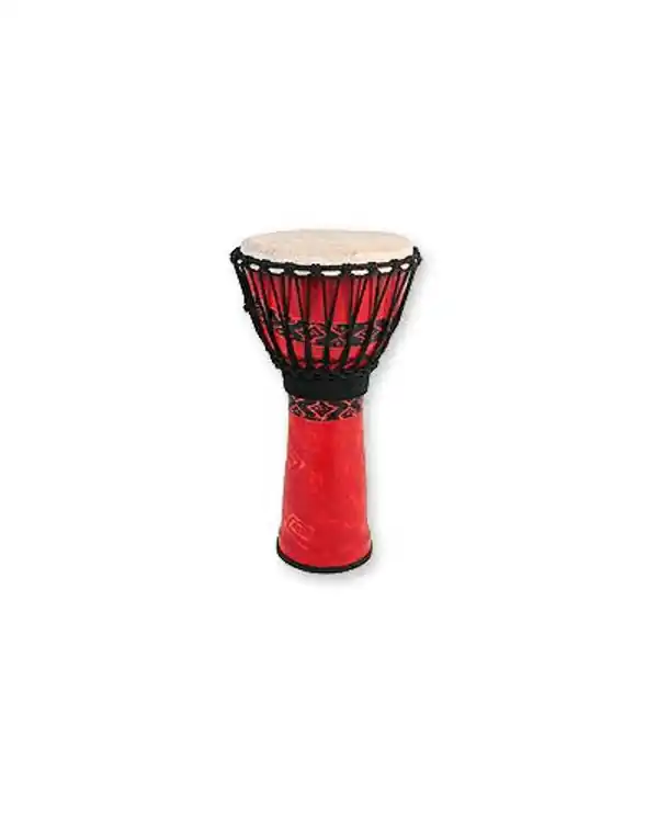 Nouvelle Collection TOCA SFDJ-7RP DJEMBE SYNTHETIQUE 7" ACCORD PAR CORDES BALI RED