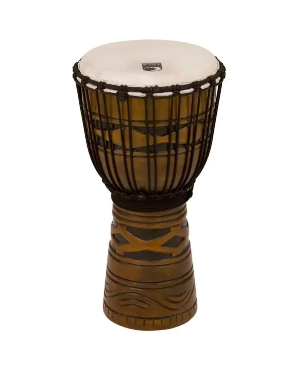 Prix Bas TOCA TODJ-10AM DJEMBE ACAJOU 10" ACCORD PAR CORDES AFRICAN MASK