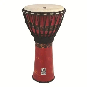 TOCA SFDJ-9RP DJEMBE SYNTHETIQUE 9" ACCORD PAR CORDES BALI RED Meilleur Choix
