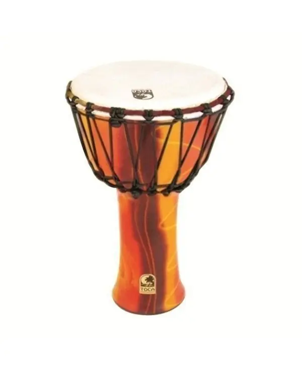 TOCA SFDJ-10F DJEMBE SYNTHETIQUE 10" ACCORD PAR CORDES FIESTA RED Quantité Limitée