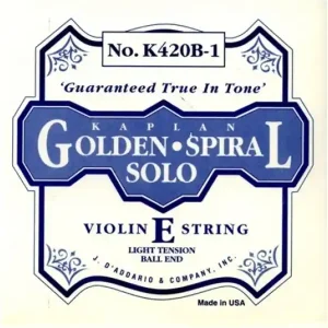 Bon Plan D‘ADDARIO KAPLAN GOLDEN SPIRAL SOLO VIOLON - MI BOUCLE TIRANT MOYEN